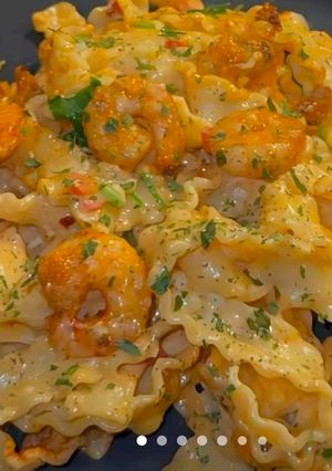 Une photo de Pâtes aux crevettes