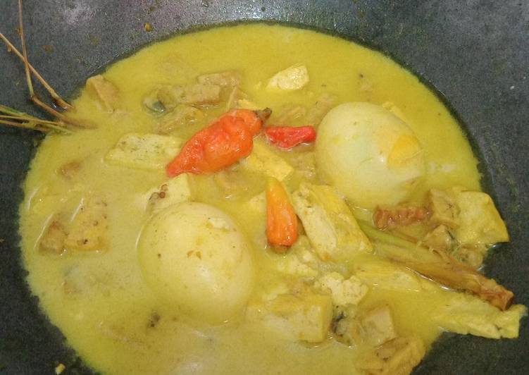 Resep Tempe tahu telur fiber cream Anti Gagal