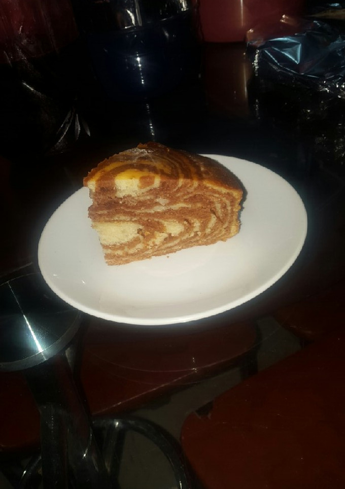 A picture of Zebra cake.
