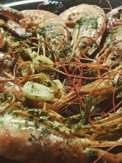 Una foto de Gambas a la plancha