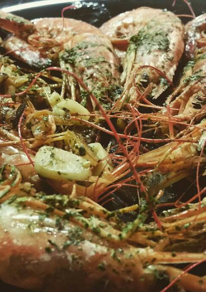 Una foto de Gambas a la plancha