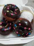 Pan dulce cubierto de chocolate
