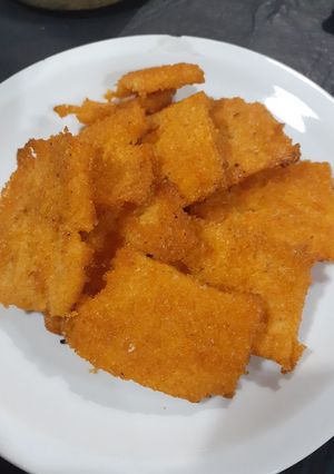 Una foto de Tostadas de polenta