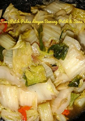 Foto resep Tumis Sawi Putih dengan Bawang Putih dan Saus Tiram