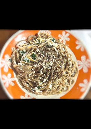 Una foto de Fideos con salsa de ricotta y nueces