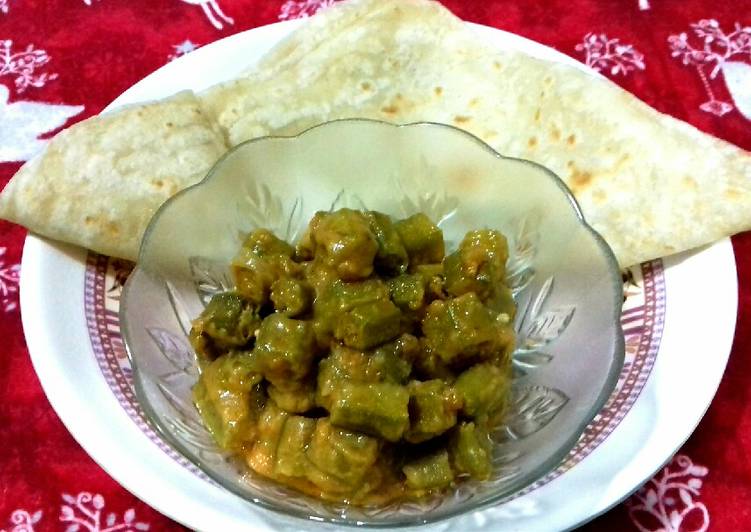 Bhindi ki bhujiya & Square paratha #Sehri_CookingSpecial_Contest