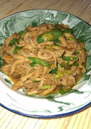 Foto resep Tumis jamur tiram lombok ijo