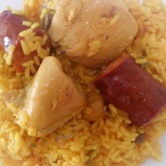 Chorizo & Chicken Yellow Rice A picture of Chorizo & Chicken Yellow Rice.