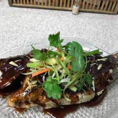 A picture of Tilapia in Sweet and Sour Soy Sauce.