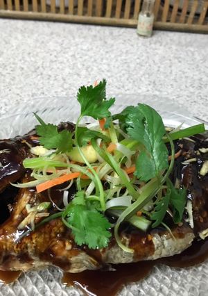 A picture of Tilapia in Sweet and Sour Soy Sauce.