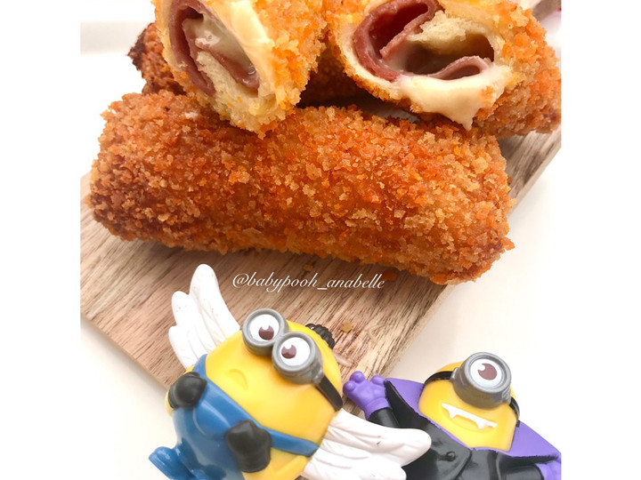 Wajib coba! Cara praktis membuat Risoles Smoke Beef Keju Roti Tawar (Snack MPASI 1Y+)  lezat