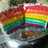 Steamed rainbow cake lembut banget