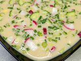Окрошка на кефірі з квасом