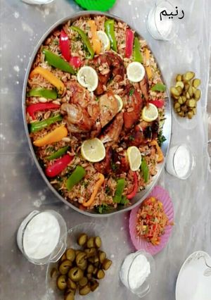 صورة لوصفة كبسه الدجاج