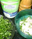 Salsa crema con ciboulette (aderezo)