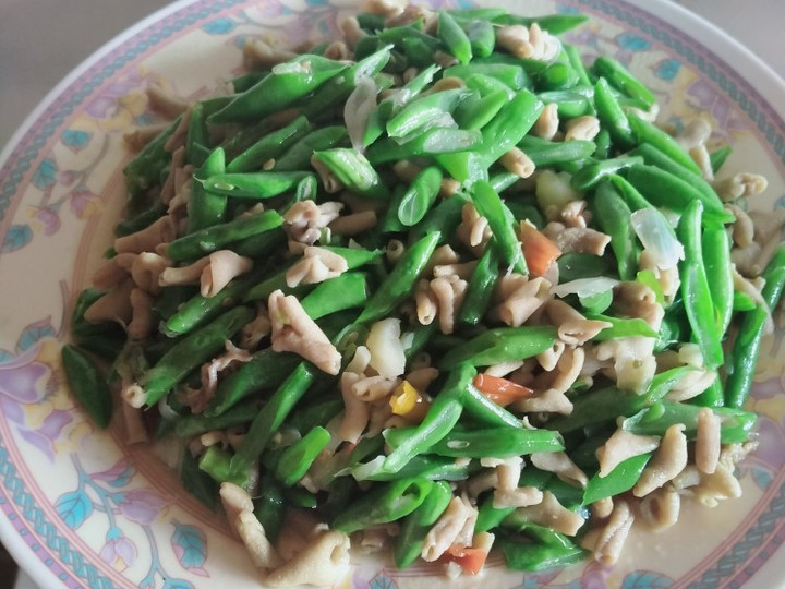 Cara Gampang Membuat Tumis buncis usus ayam (simple), Menggugah Selera