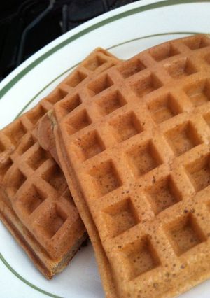 Una foto de Waffles ligeros de Avena