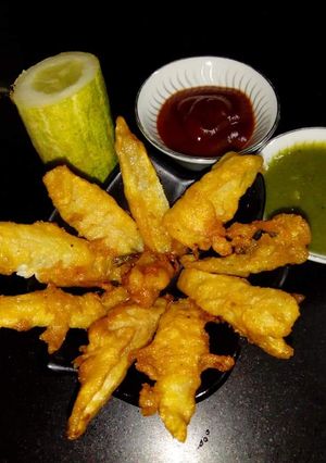 A picture of Cucumber fries.