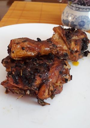 Una foto de Piezas de pollo al horno