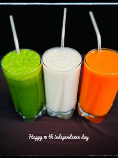 A picture of Tri colour juice.
