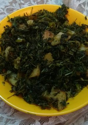 A picture of Aloo Methi.