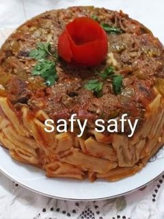 صورة لوصفة طاجن معكرونة بالكبدة(بدون سلق)