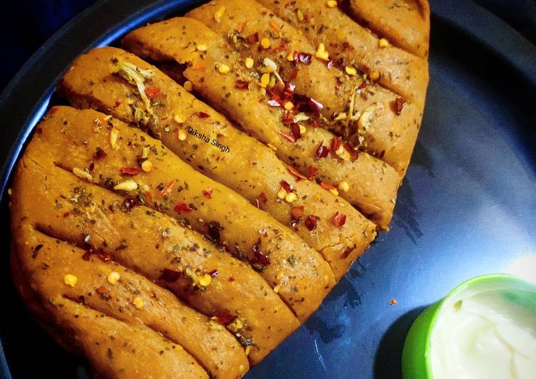 Recipe of Ultimate Dominos Style Stuffed Garlic Bread Without Yeast