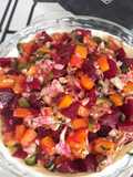 Tarta de verduras y pollo