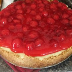 A picture of Sunshine's easy cherry cheesecake no-bake.