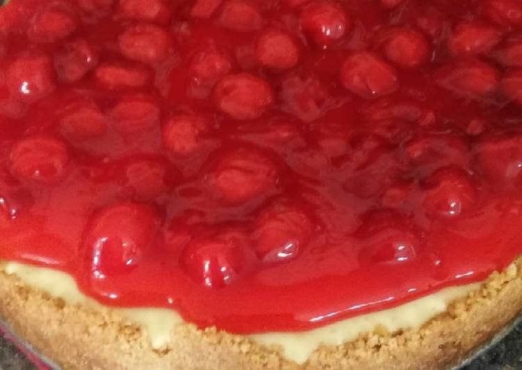 Step-by-Step Guide to Prepare Homemade Sunshine&#39;s easy cherry cheesecake no-bake