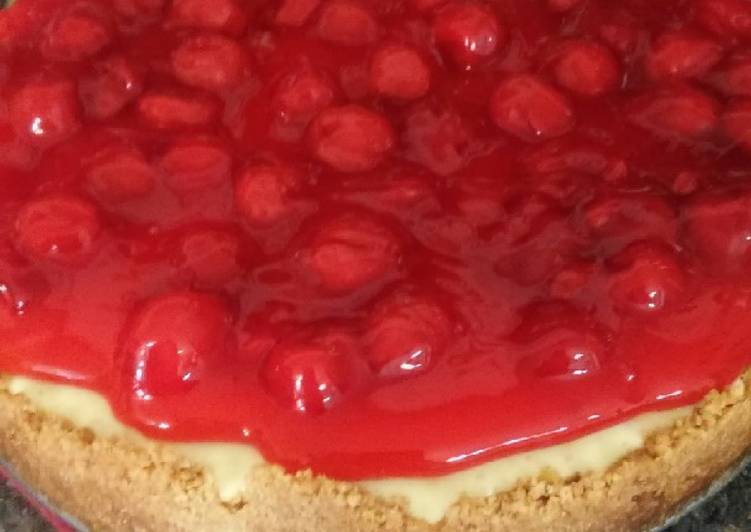 Easiest Way to Prepare Super Quick Homemade Sunshine&#39;s easy cherry cheesecake no-bake