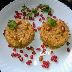 A picture of SweetPotato Poha/ Shakar kand ka Poha or Kees.