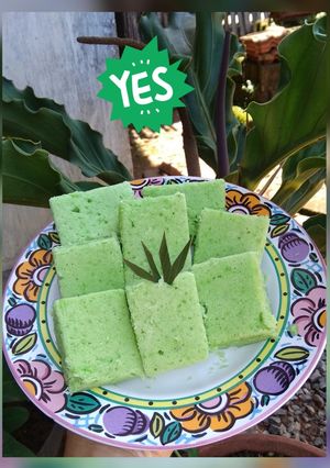 Foto resep Bolu singkong kukus pandan