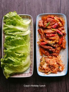 韓式辣炒豬-菜包肉超滿足 的食譜成品照片