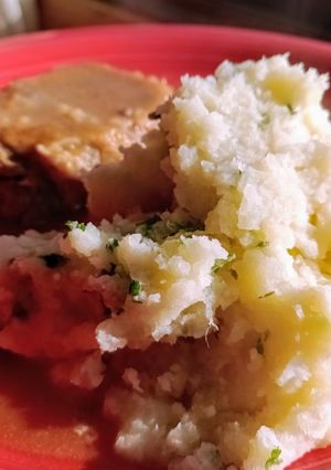 Una foto de Puré de papas provenzal