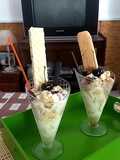 Postre Estival de vainillas con cerezas