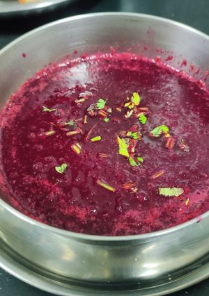 A picture of Beetroot soup.
