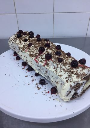 Una foto de Arrollado de chocolate