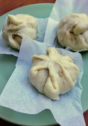 Foto di Bao, Baozi (panini al vapore) con ripieno di carne