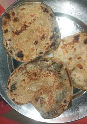 A picture of Jalebi paratha of pudina.