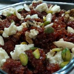 A picture of Gajar ka halwa.
