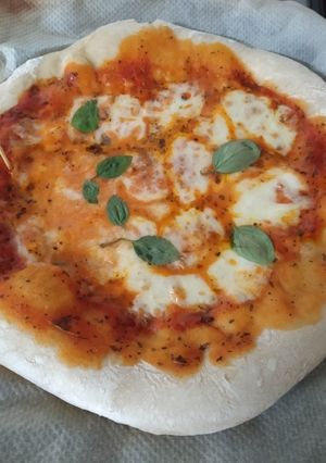 Una foto de Pizza margarita