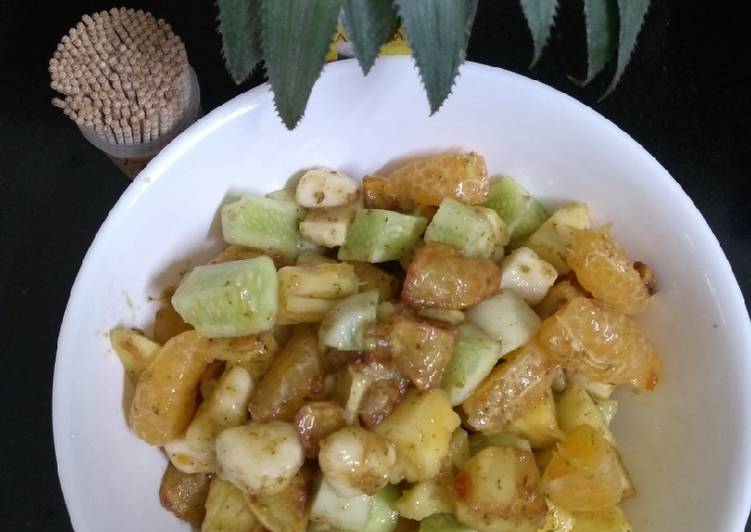 Easiest Way to Prepare Any-night-of-the-week Fruit chaat (navratri special)