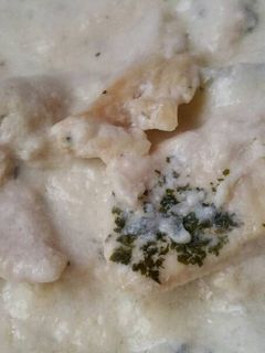 Una foto de Cachos de pollo con salsa de Queso azul