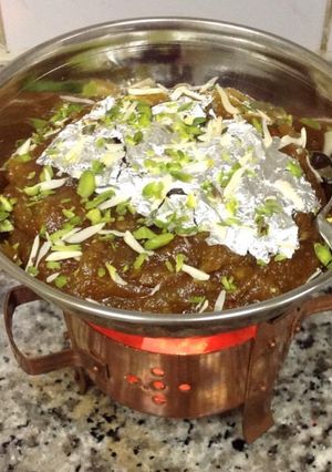 A picture of Badam Ka Halwa.
