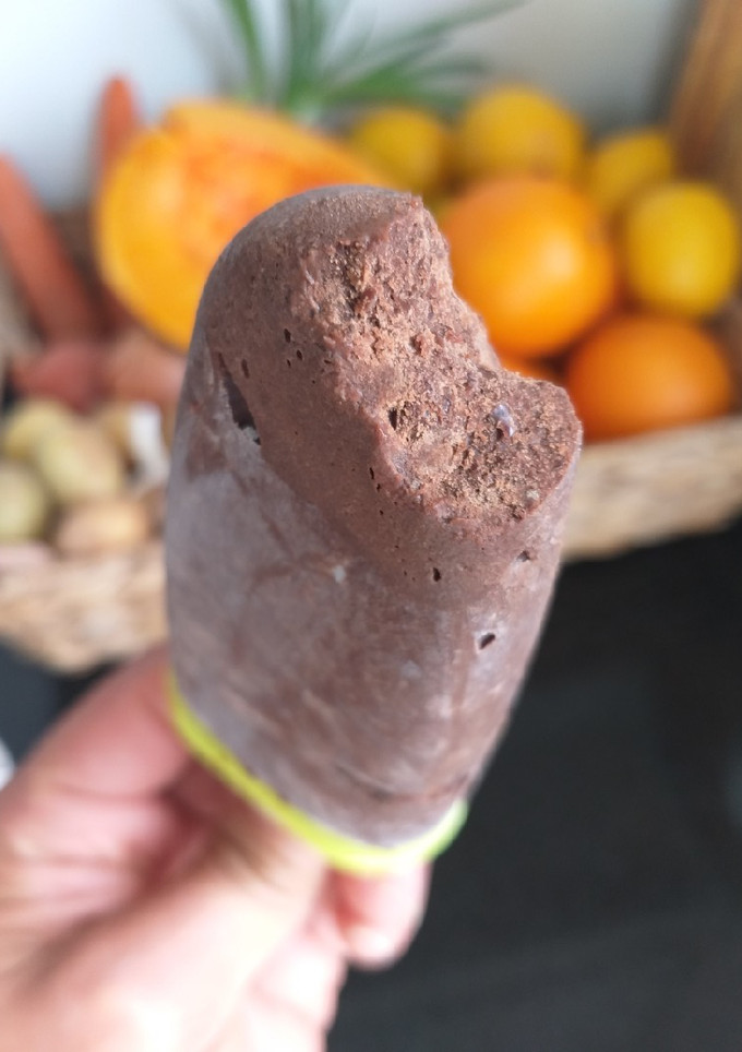 Una foto de Helado de "chocoporotos" (una idea sana y riquísima) Vegana