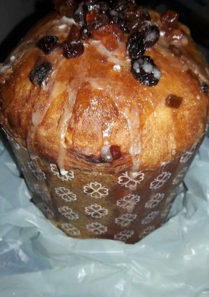 Una foto de Pan dulce o panetone