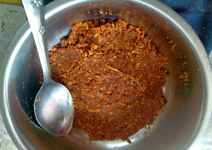 Sambel pecel kacang, Jawa