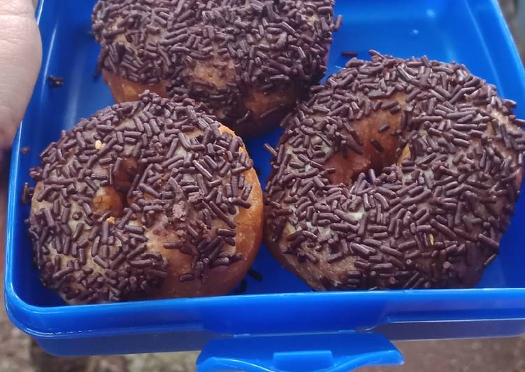 Donat pepaya tanpa air dan telur