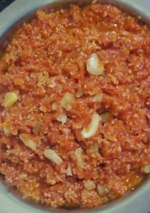 A picture of Sugar free gajar halwa.